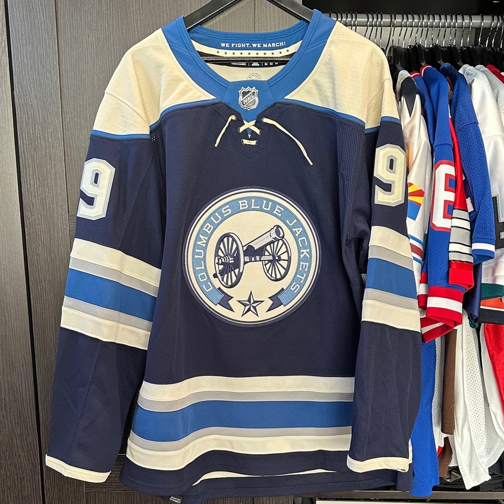 Adam Fantilli Columbus Blue Jackets Fanatics Alternate Premium Jersey - Navy